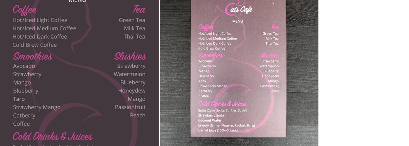 Cats Cafe - Vietnamese Coffee Shop Menu