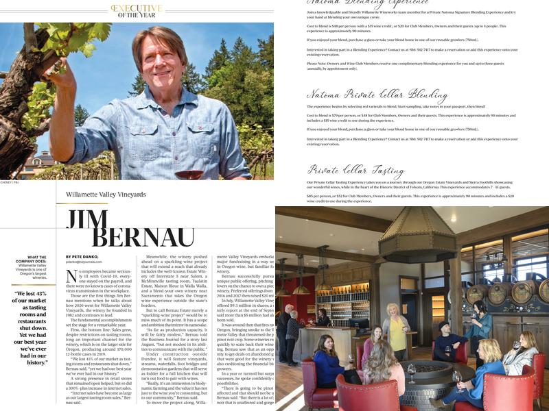 Willamette Wineworks Menu