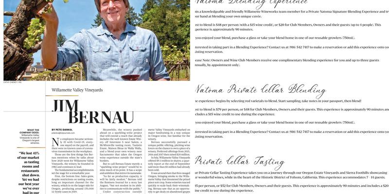 Willamette Wineworks Menu