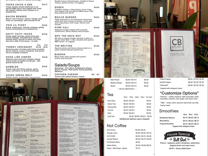 CB Kitchen Menu
