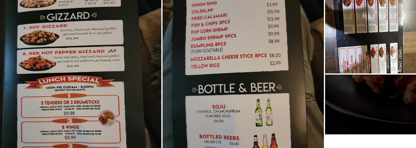 92Chicken Beltsville Menu