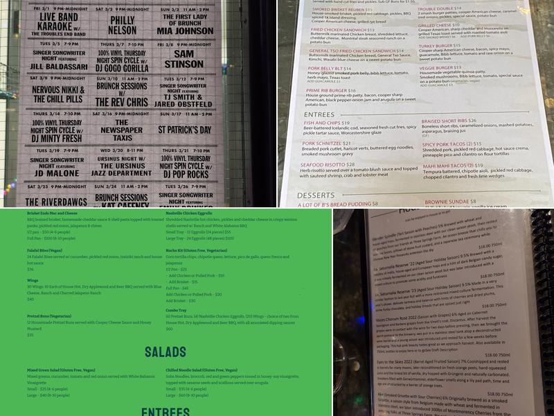 Troubles End Brewing Menu