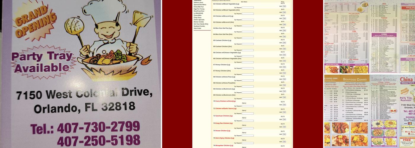 China Magic Menu
