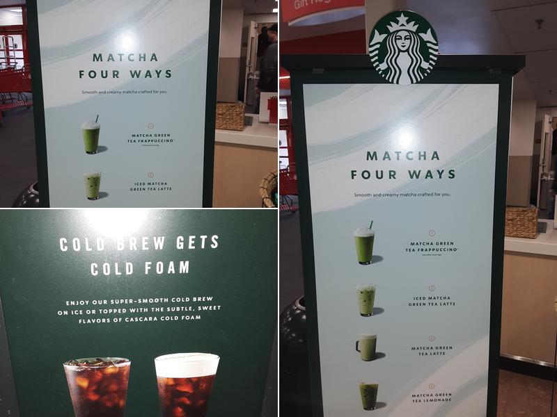 Starbucks Coffee Company Menu
