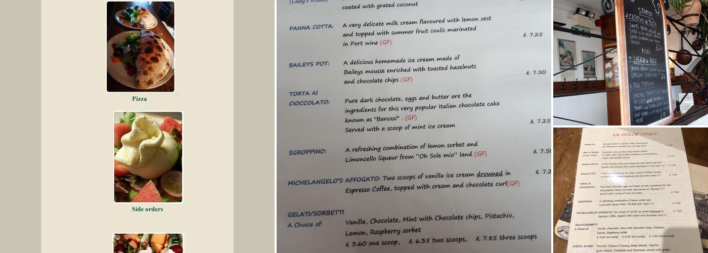 Ristorante Michelangelo Menu