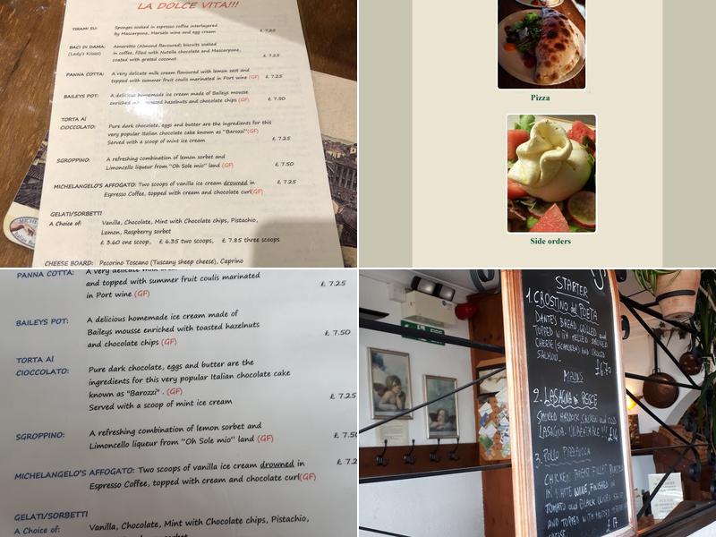 Ristorante Michelangelo Menu