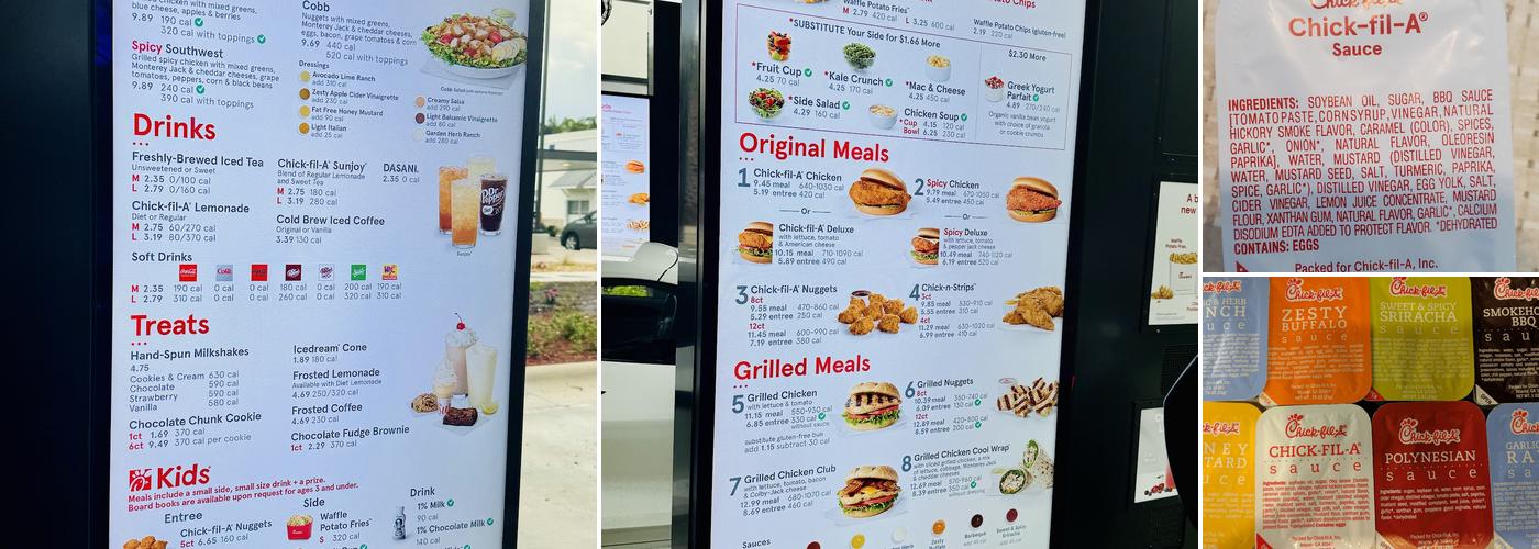 Chick-fil-A Menu