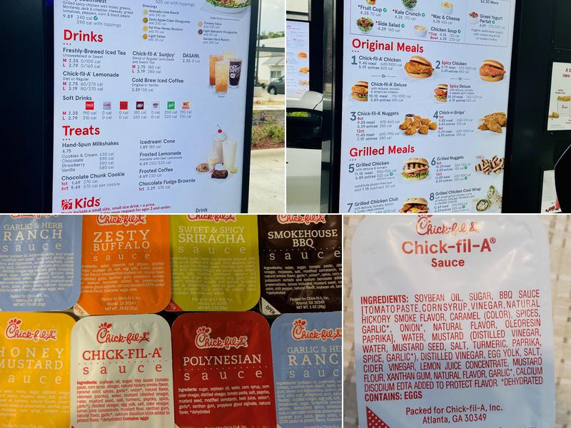 Chick-fil-A Menu