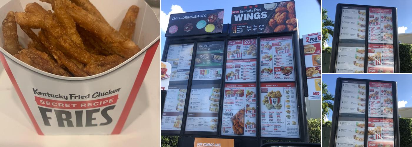 KFC Menu