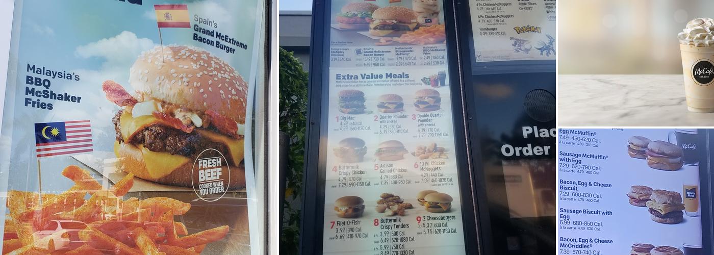 McDonald's Menu