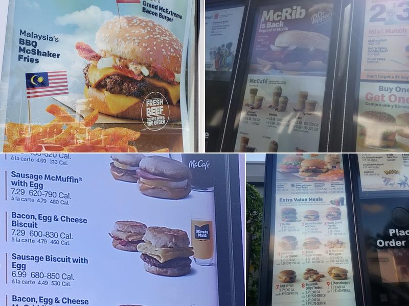 McDonald's Menu