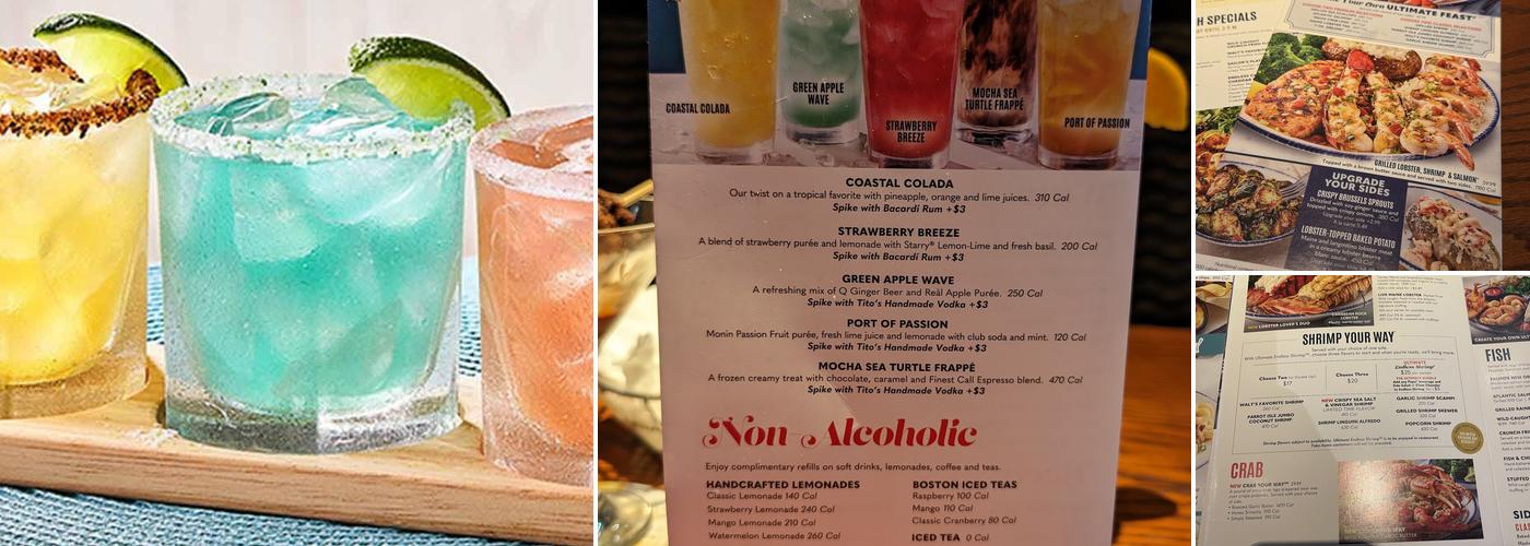 Red Lobster Menu