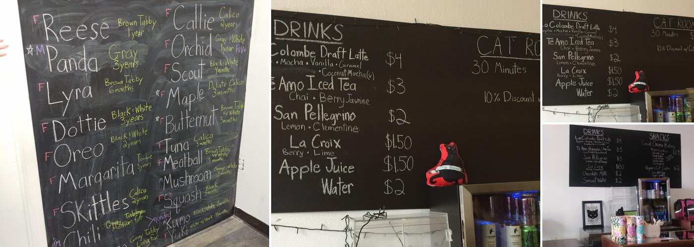 The Black Cat Market Menu