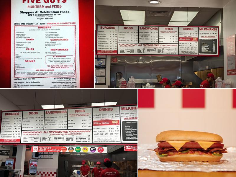 Five Guys Menu