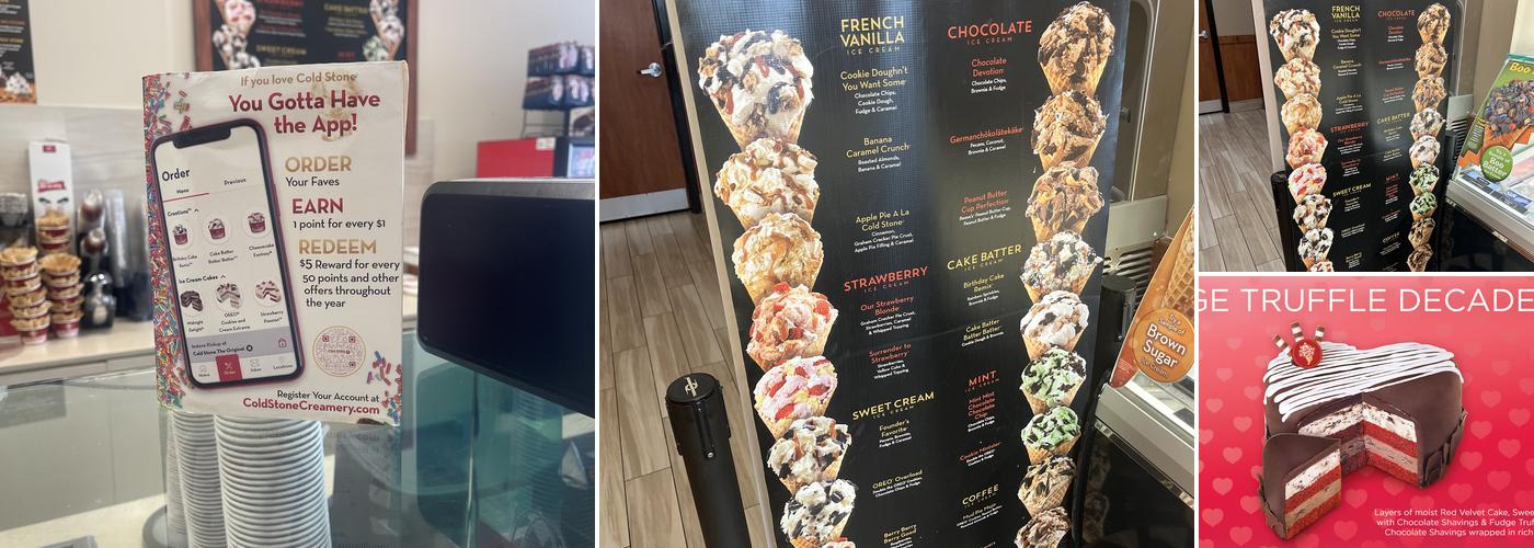 Cold Stone Creamery Menu