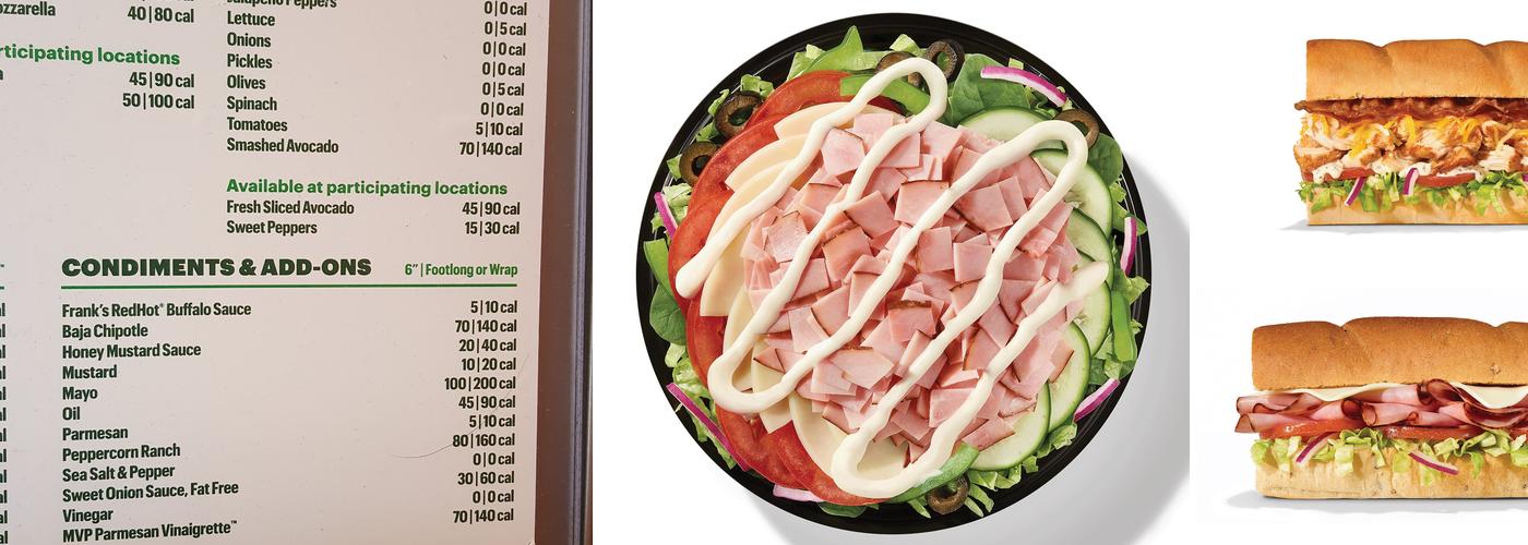 Subway Menu