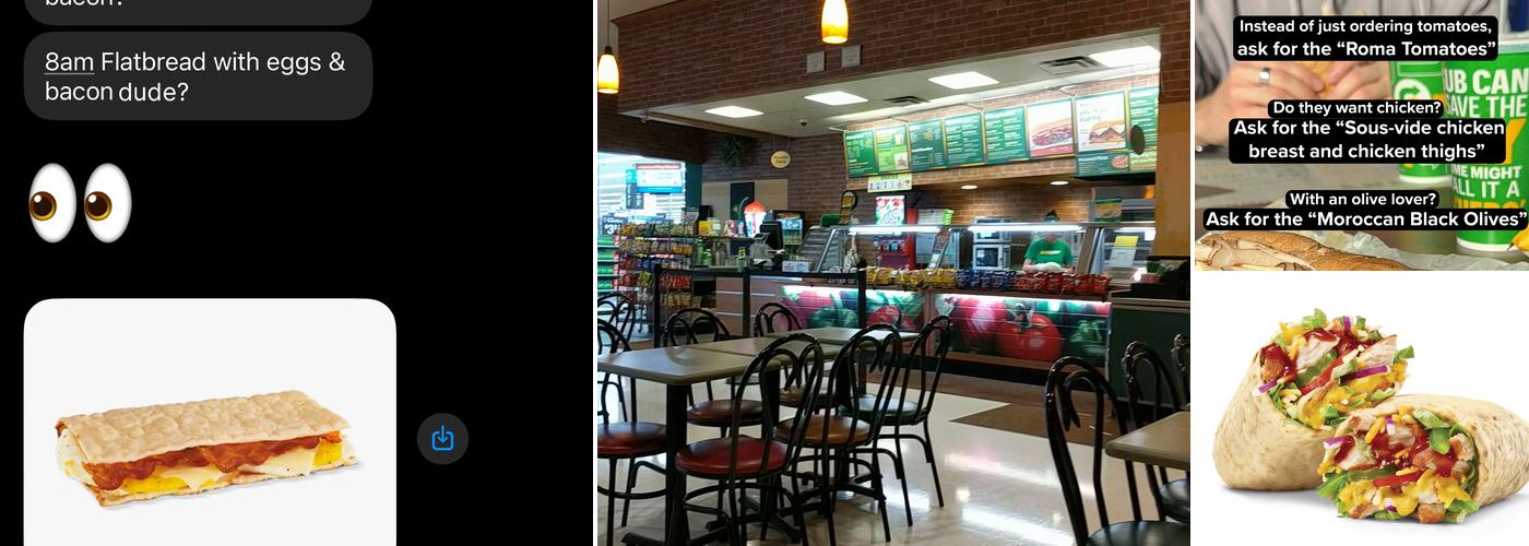 Subway Menu
