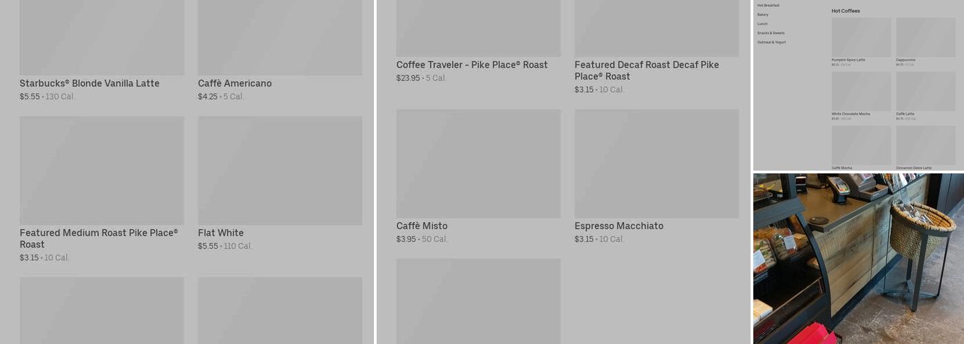 Starbucks Menu