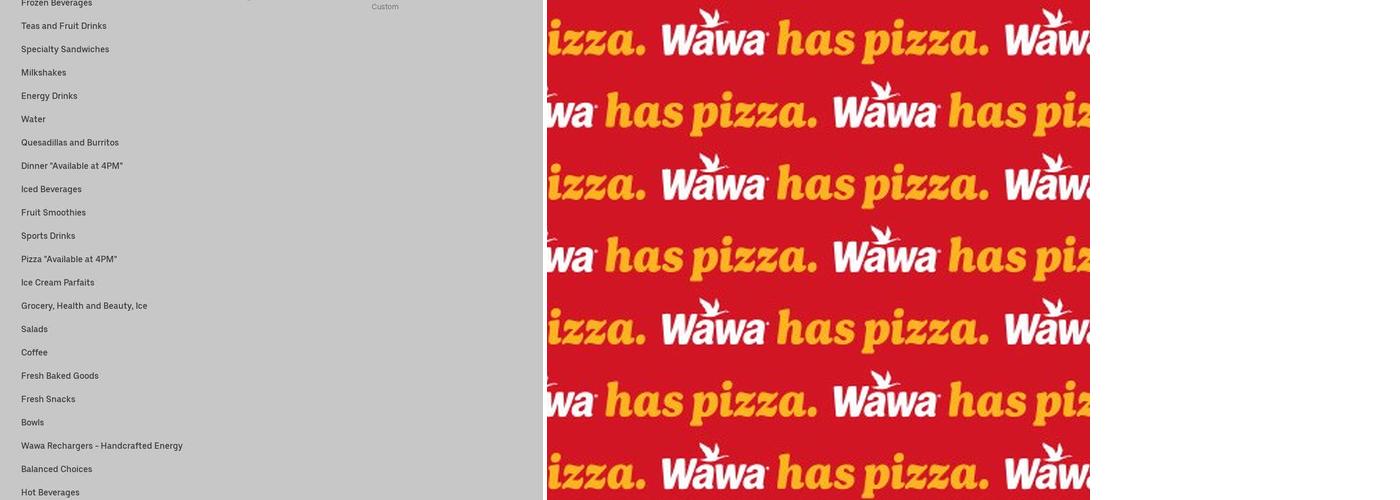 Wawa Menu