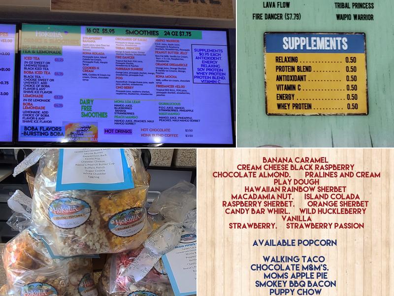 Hokulia Shave Ice Olathe-KS/Patrick Maries Treaterie Menu