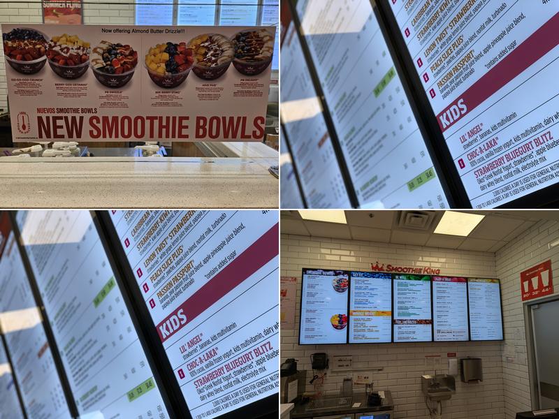Smoothie King Menu