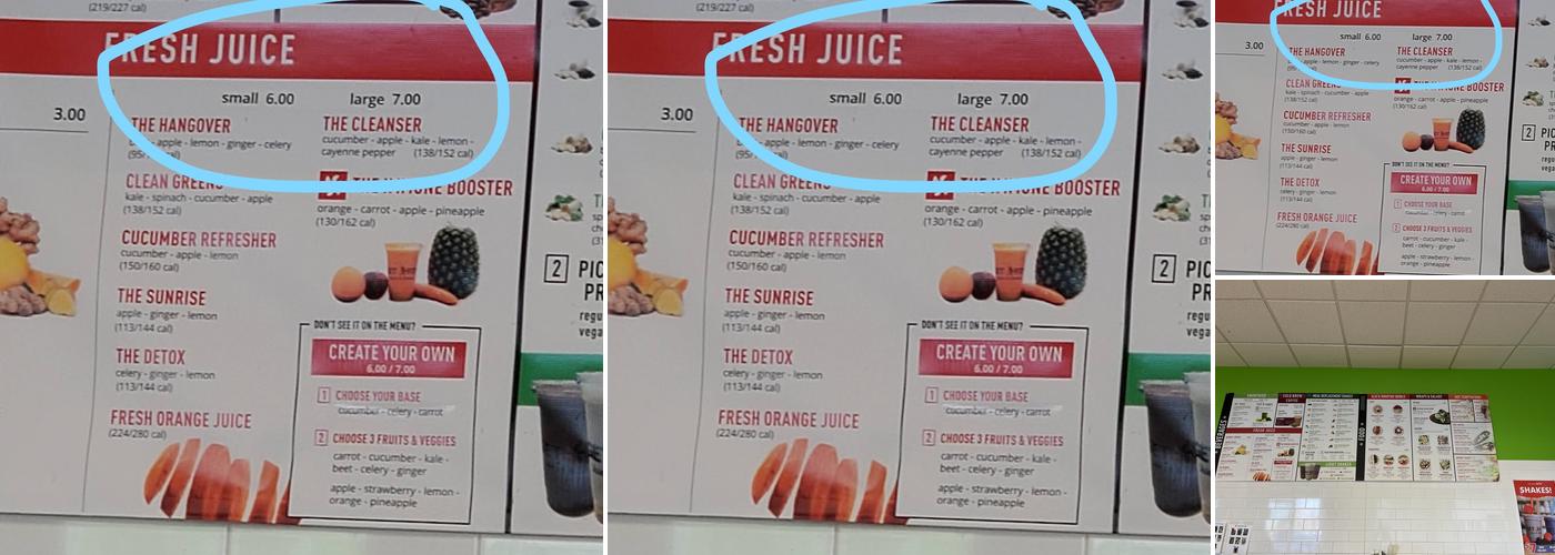 Get Fit Juices & Shakes Suncrest Menu