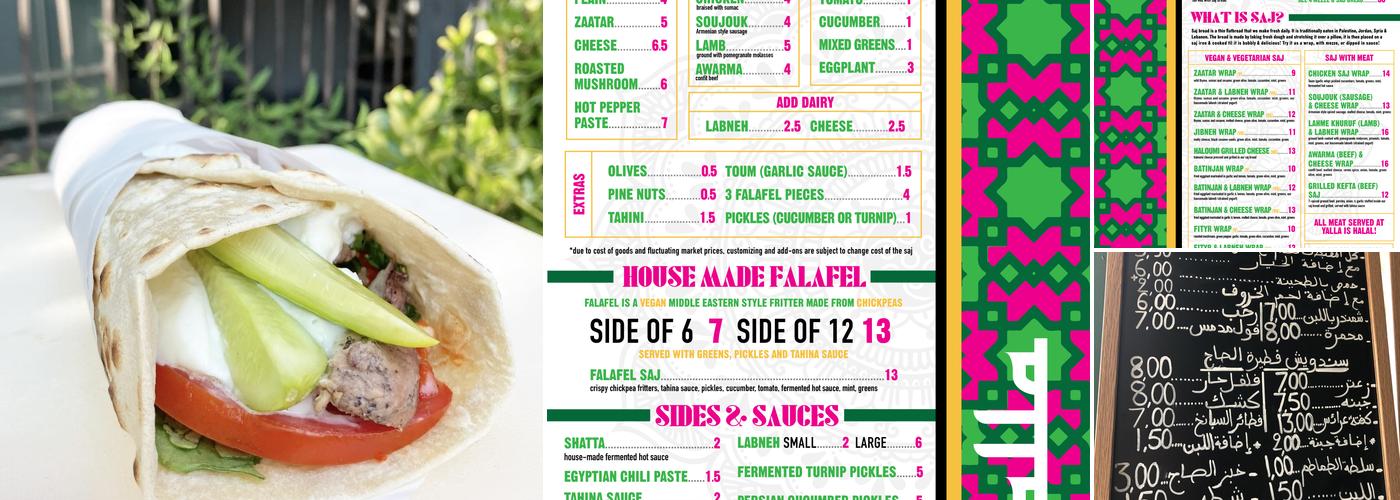 Yalla Seattle Menu