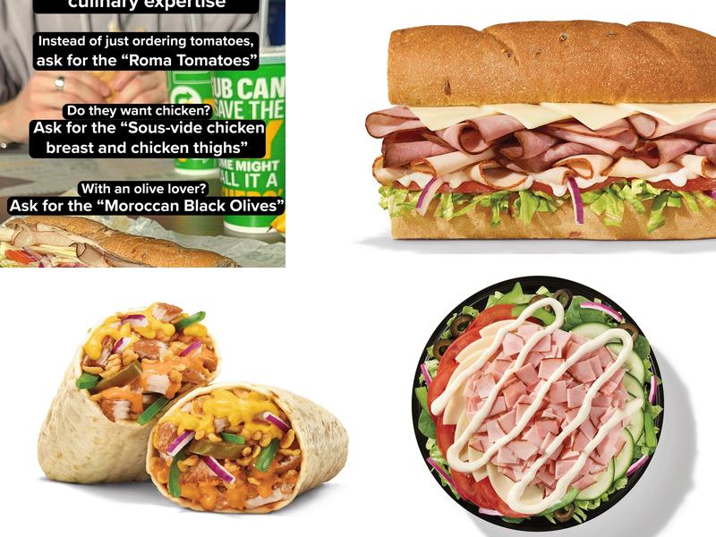 Subway Menu