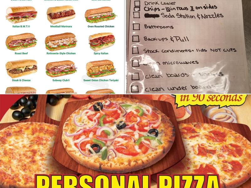 Subway Menu
