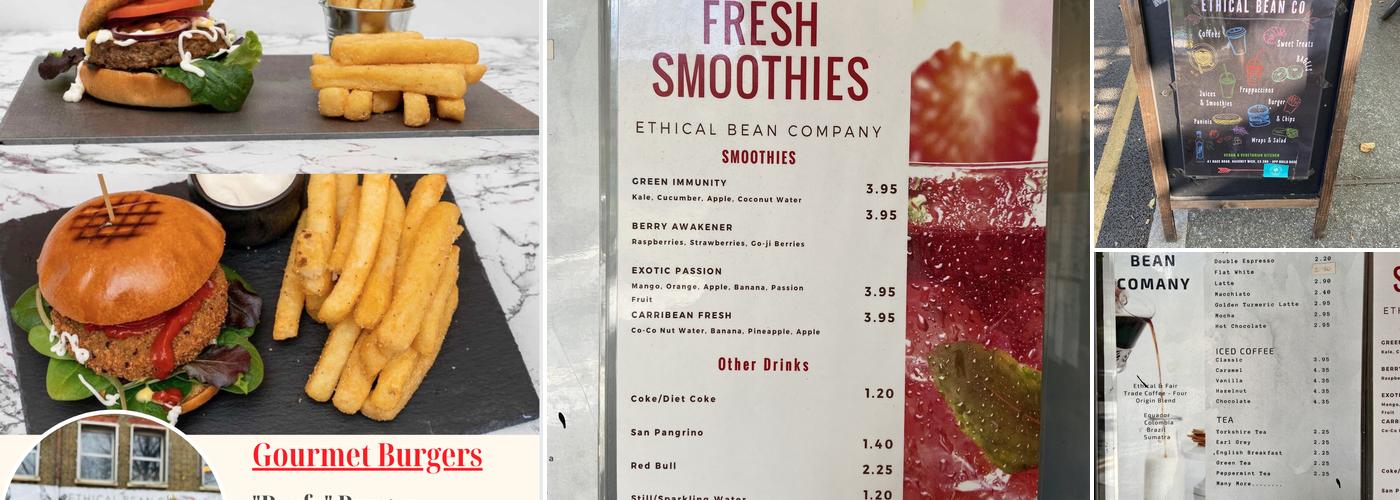 Ethical Bean Company Coffee Shop Menu