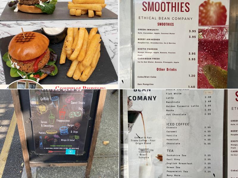 Ethical Bean Company Coffee Shop Menu