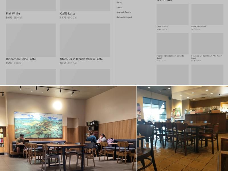 Starbucks Menu