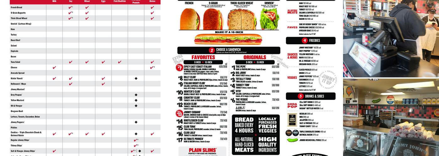 Jimmy John's Menu