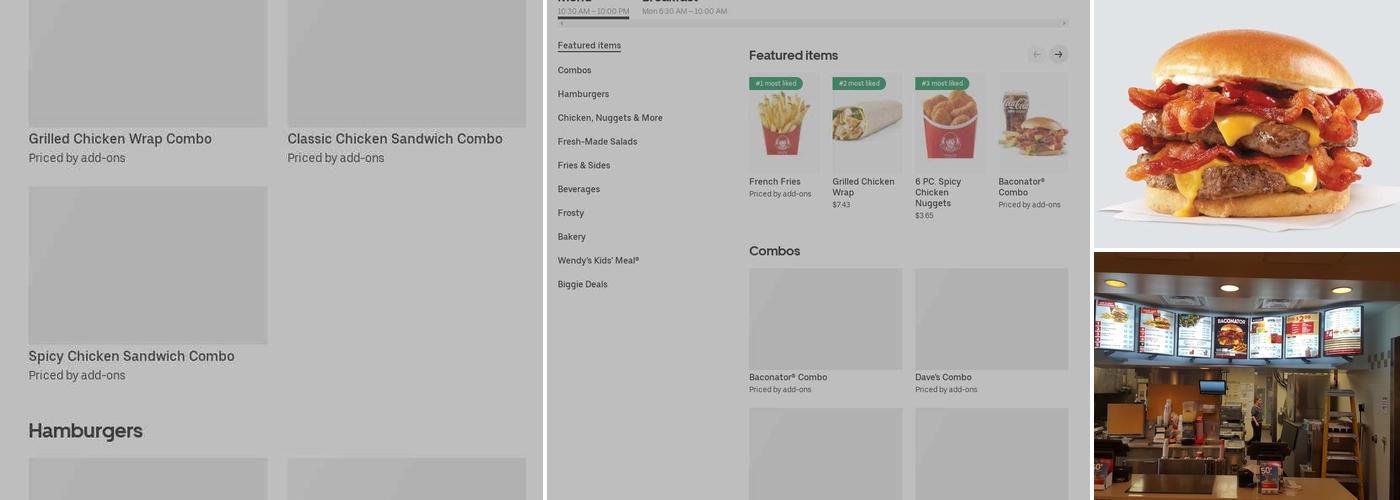 Wendy's Menu