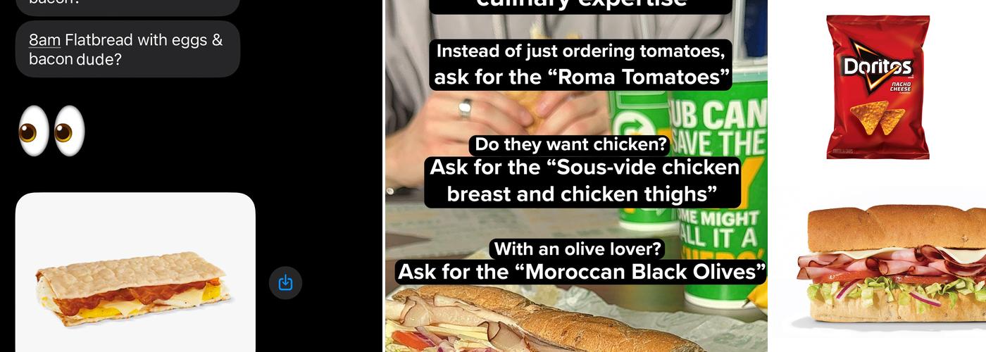 Subway Menu
