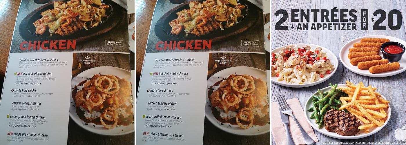 Applebee's Grill + Bar Menu
