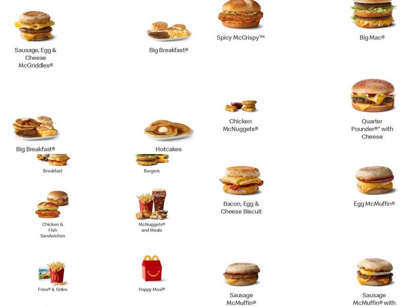 McDonald's Menu