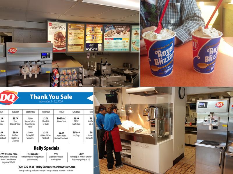 Dairy Queen Downtown Neenah Menu