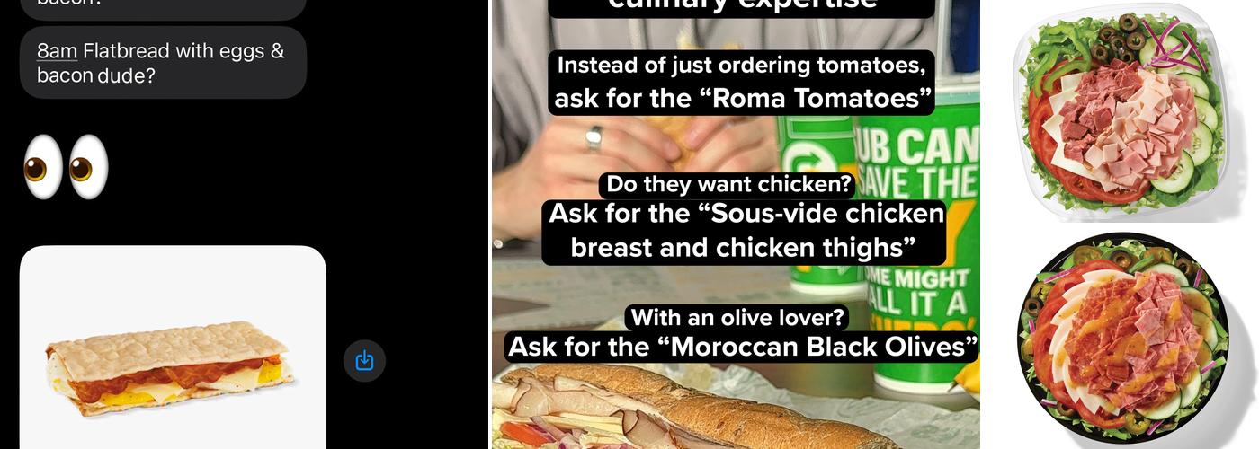 Subway Menu