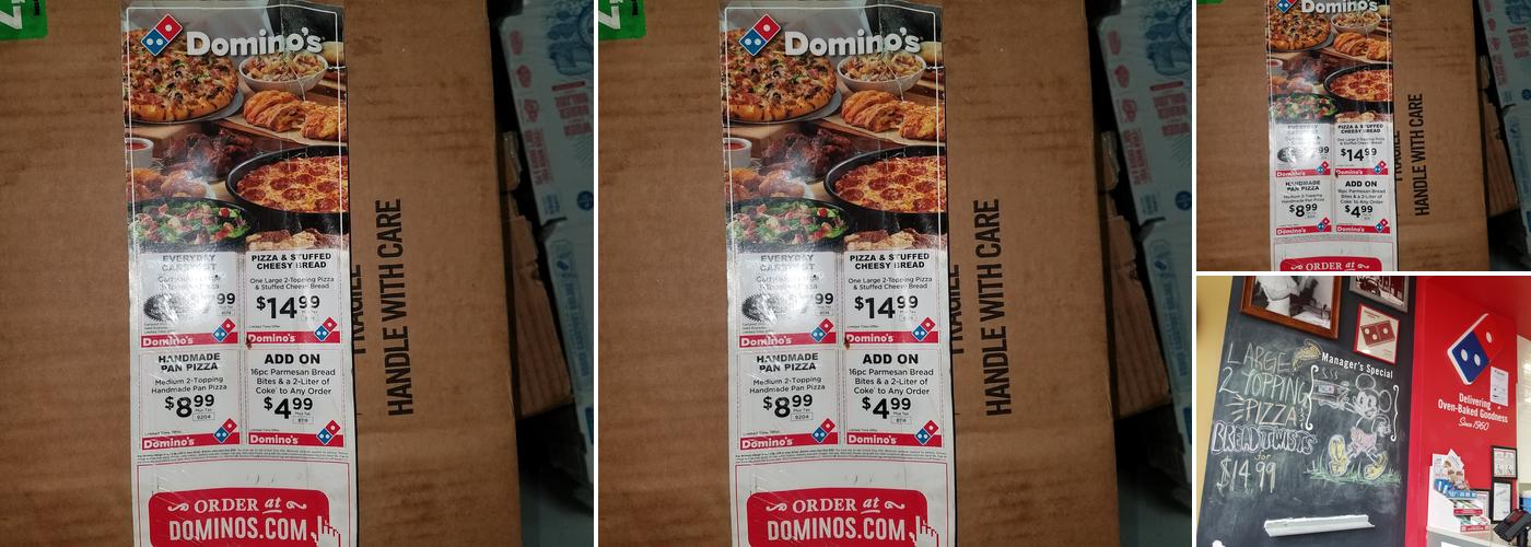 Domino's Pizza Menu