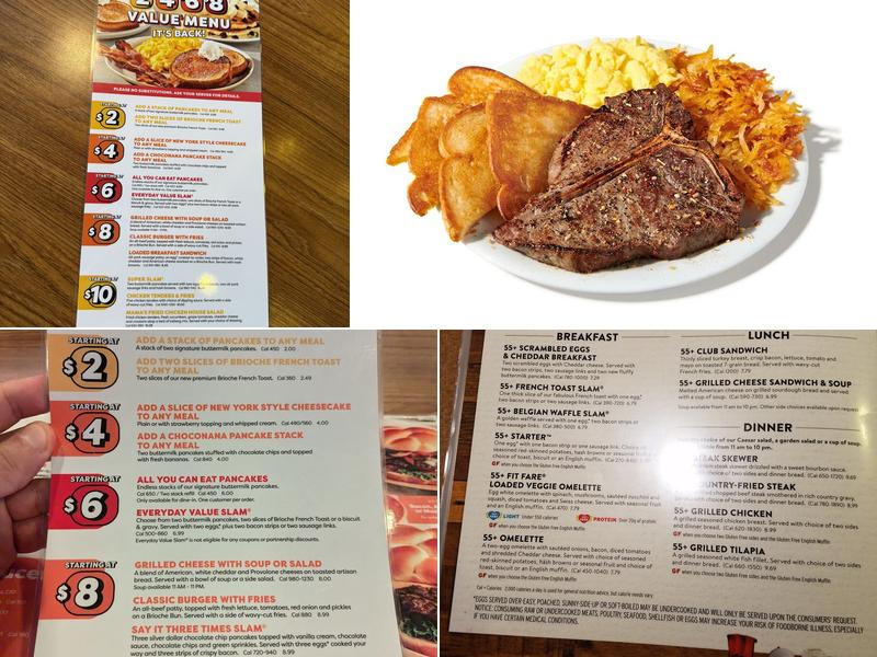 Denny's Restaurant Menu