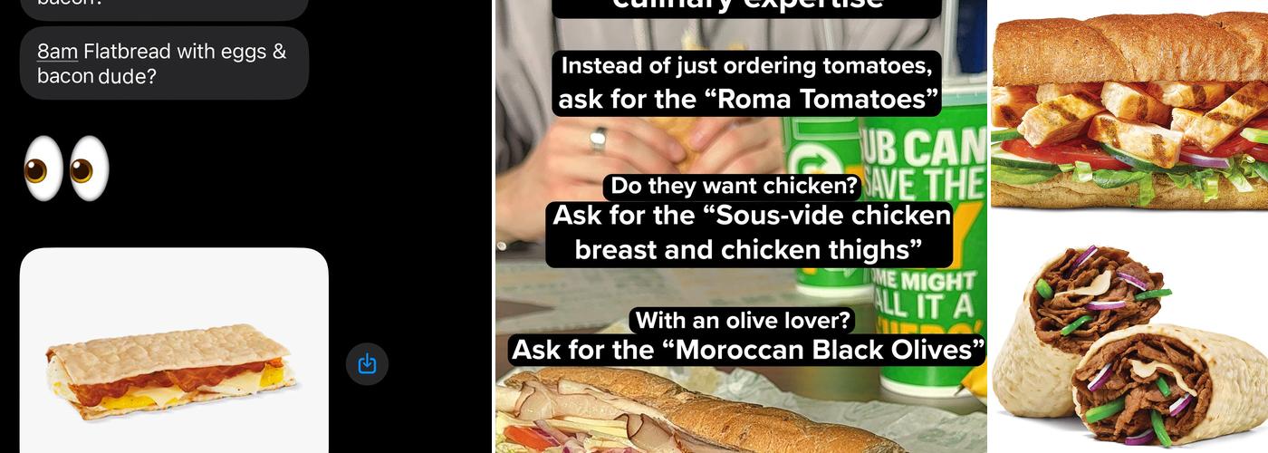 Subway Menu