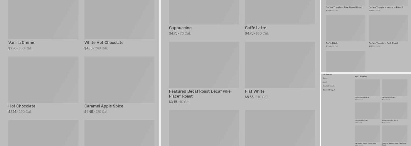 Starbucks Menu