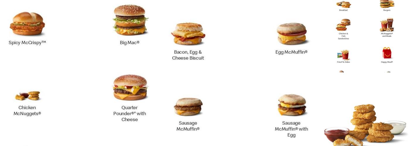 McDonald's Menu