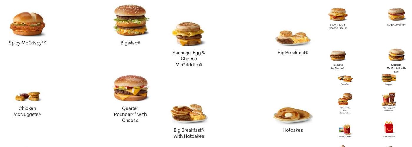McDonald's Menu