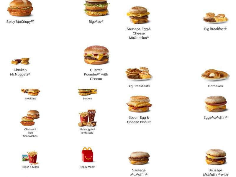 McDonald's Menu