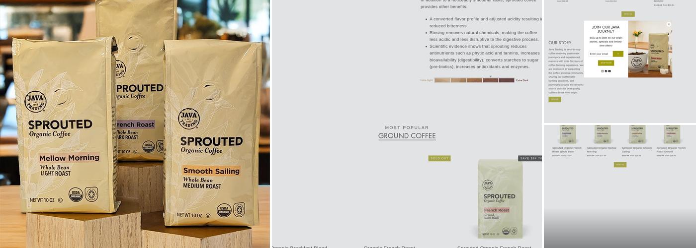 Java Trading Co. Menu