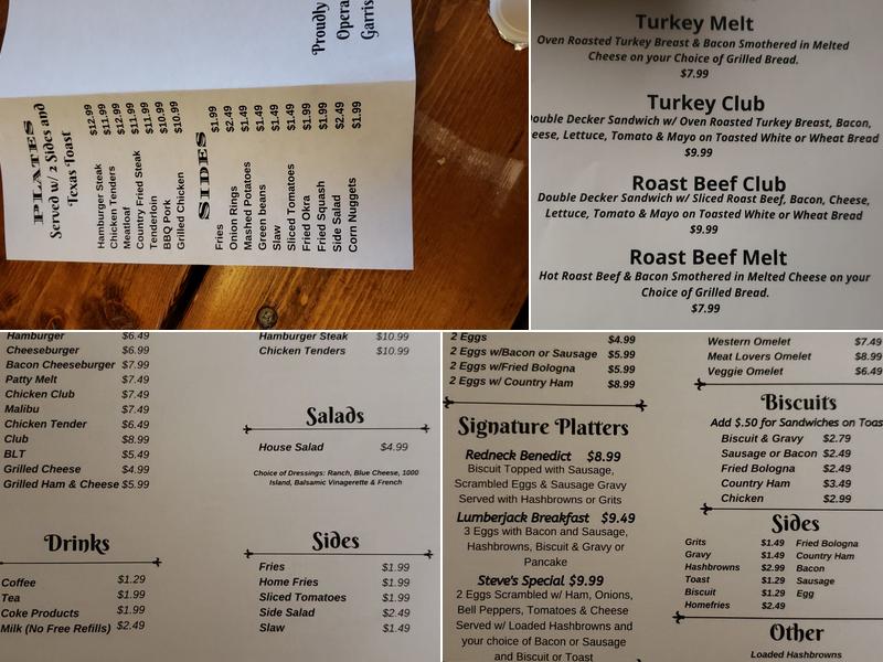 Main Street Grill Menu