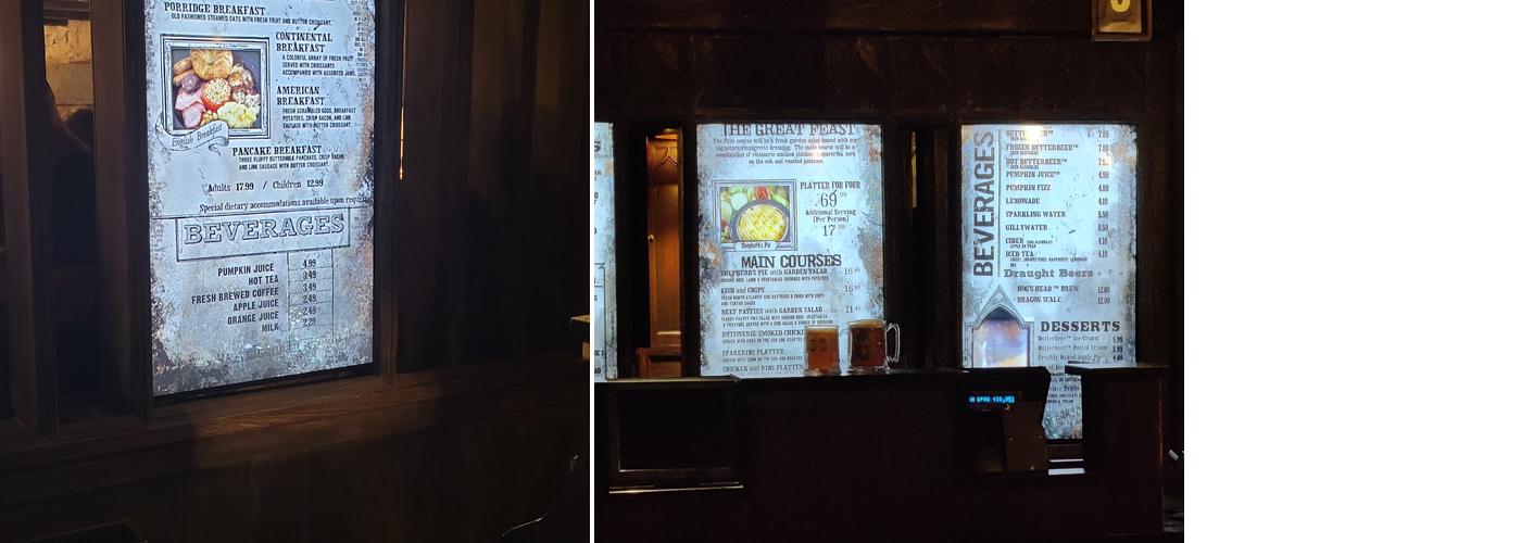 Hog's Head Pub Menu