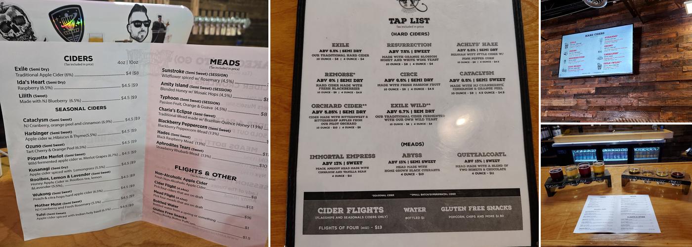 Armageddon Brewing Menu
